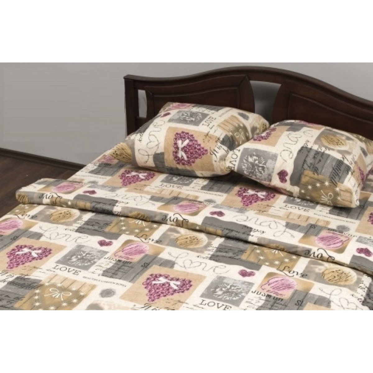 Комплект Евро постельного белья Moka Textile Бязь  Сувенир  200х220см