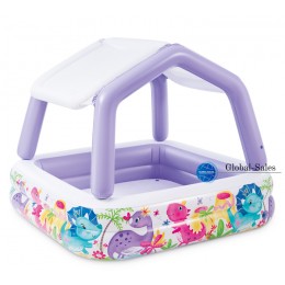 Надувной детский бассейн Океан, с навесом Intex 57470-violet (157 x 157 x 122см) Надувной детский бассейн Океан, с навесом Intex 57470-violet (157 x 157 x 122см)