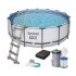 Bestway 56438 (Диаметр 457 x Высота 122см) Каркасный бассейн Steel Pro Frame Pool Bestway 56438 (Диаметр 457 x Высота 122см) Каркасный бассейн Steel Pro Frame Pool