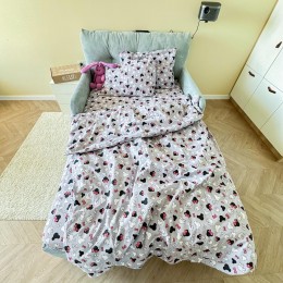 Постельное белье «LeLIT»,Бязь,Серий с принтом,Евро, B-1158