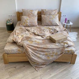 Постельное белье “LeLIT”,Поликотон,Бежевый,Евро, P-0045