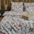 Постельное белье “LeLIT”,Поликотон,Светло-Серый с розовым,Полтораспальный, P-0094