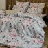 Постельное белье “LeLIT”,Поликотон,Светло-Серый с розовым,Полтораспальный, P-0094