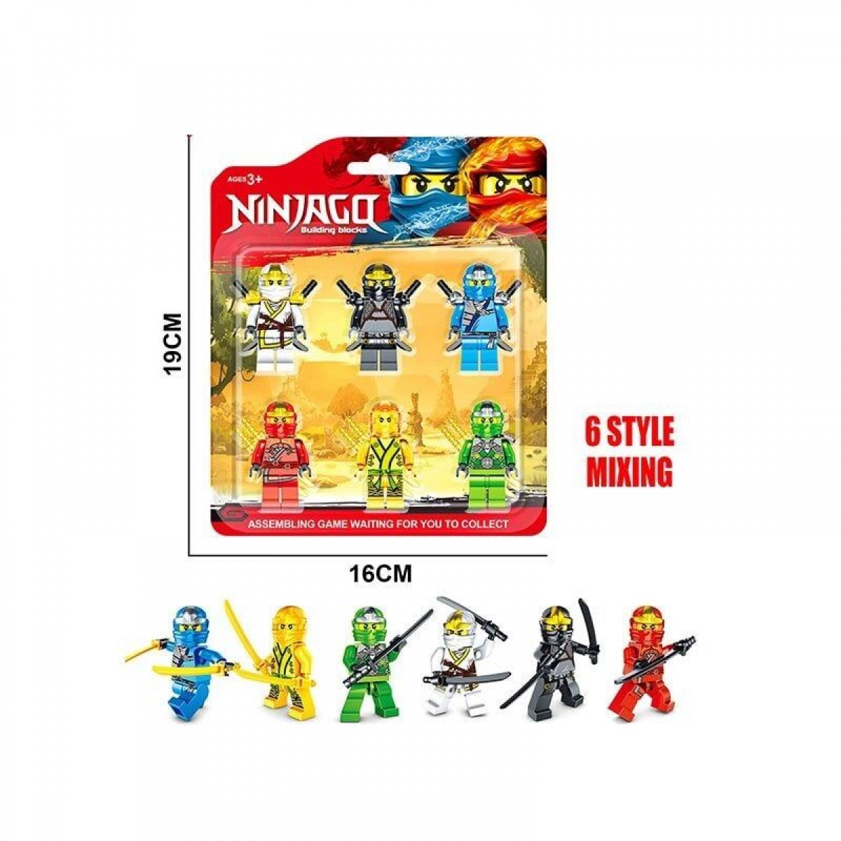 Герої ніндзяго 6 шт