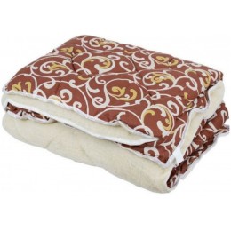 Двуспальное  одеяло искусственная шерсть VITAL-TEXTIL  в поликоттоне  venzel 175*205