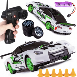 Машина DRIFT RETURNS на радиоуправлении (SC 24 A 07 / 12) Белая - зеленая