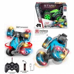 Машина STUNT на радиоуправлении (XB 1103) голубая