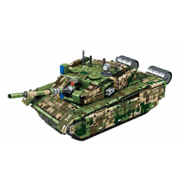 Конструктор на радиоуправлении Танк "Technology" (8007-8008) 897 деталей, пульт 2.4G. зеленый
