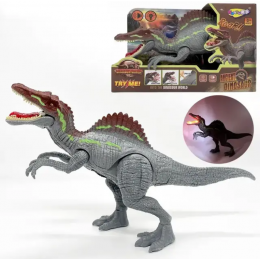 Динозавр на радиоуправлении NANYU - серый (NY 058 A) аккумулятор 3,7V, пульт 2,4G, музыка, звуки, свет