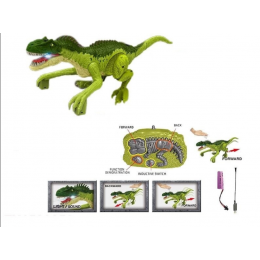 Динозавр на радиоуправлении NANYU зеленый (NY 064 A) аккумулятор 3,7V, пульт 2,4G, музыка, звуки, свет