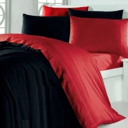 Комплект постельного белья Евро  Auera РАНФОРС COLOR MIX BLACK AND RED   200х240