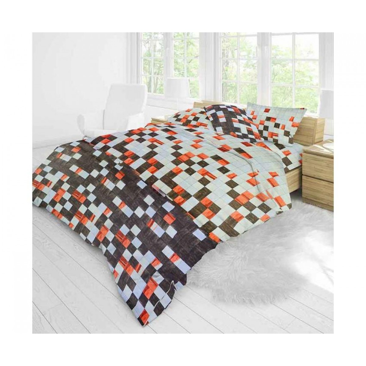 Полуторное постельное белье  Auera РАНФОРС SWEET 145x210