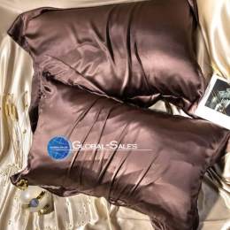 Атласные Наволочки   Moka Textile Шоколад 2 штуки  70*70 см