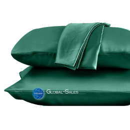 Атласные Наволочки   Moka Textile  Зеленый  2 штуки  70*70 см