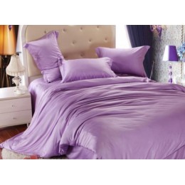 Комплект Евро постельного белья Moka Textile Каприз  Глициния в ПОДАРОЧНОЙ КОРОБКЕ Сатин 200х220см