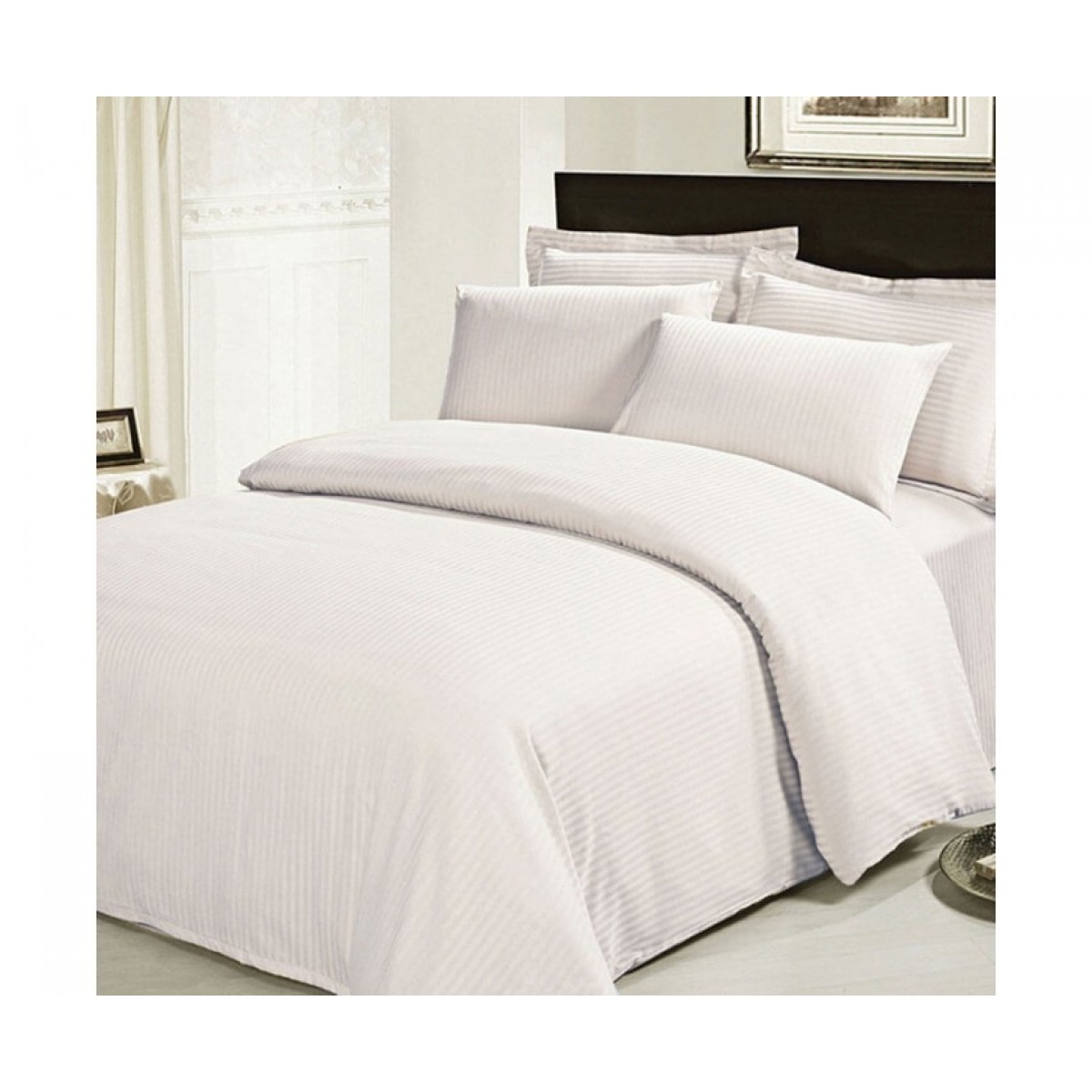 Полуторное постельное белье Auera САТИН WHITE BAZ 145х210 Полуторное постельное белье Auera САТИН WHITE BAZ 145х210