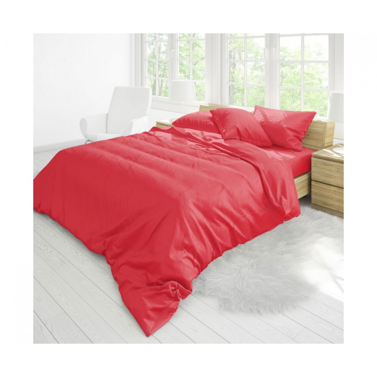 Постельное белье Евро  Auera  САТИН TATLI  200х240см