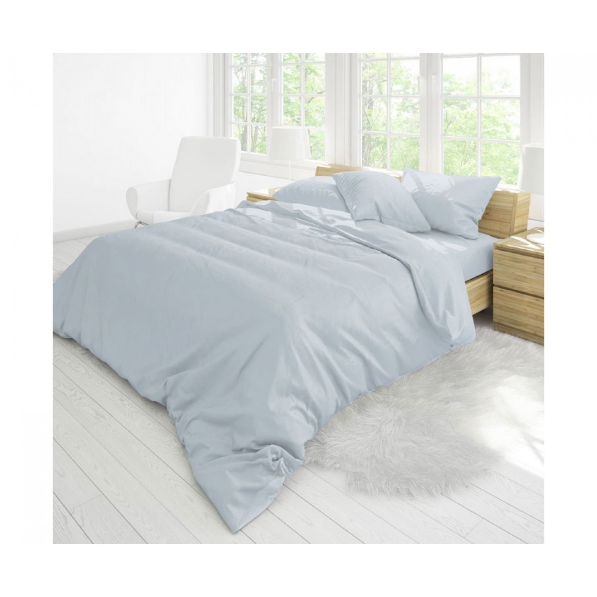 Двуспальное постельное белье  Auera  САТИН OPTEC  175х210см