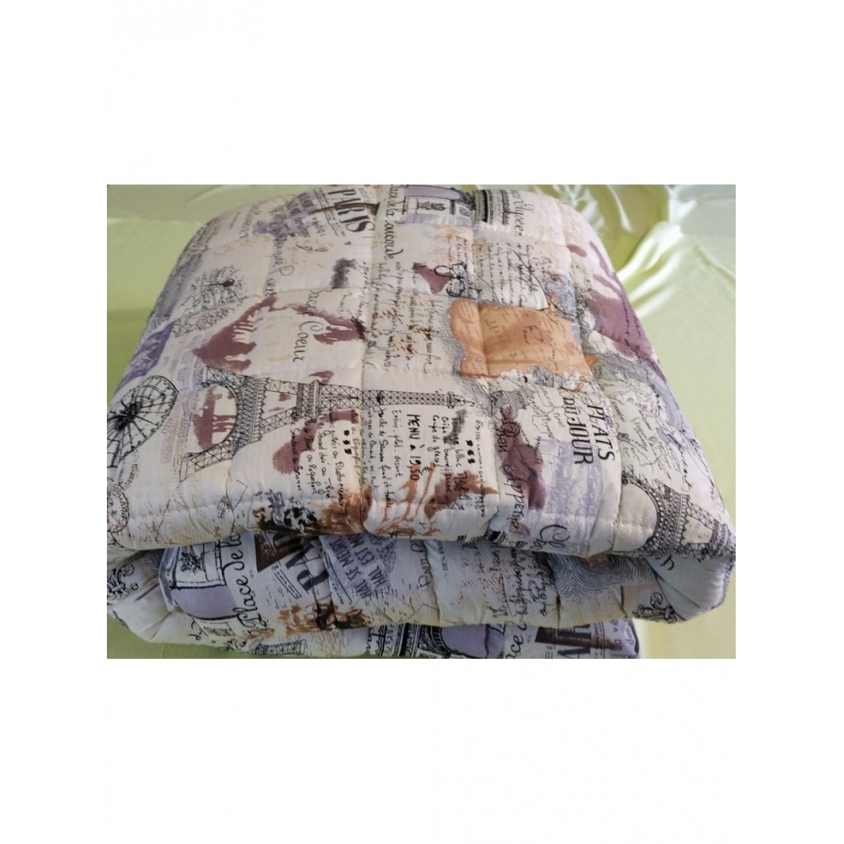 Одеяло евро Искусственная шерсть VITAL-TEXTIL белая Франция бязь Gold 200*220 Одеяло евро Искусственная шерсть VITAL-TEXTIL белая Франция бязь Gold 200*220