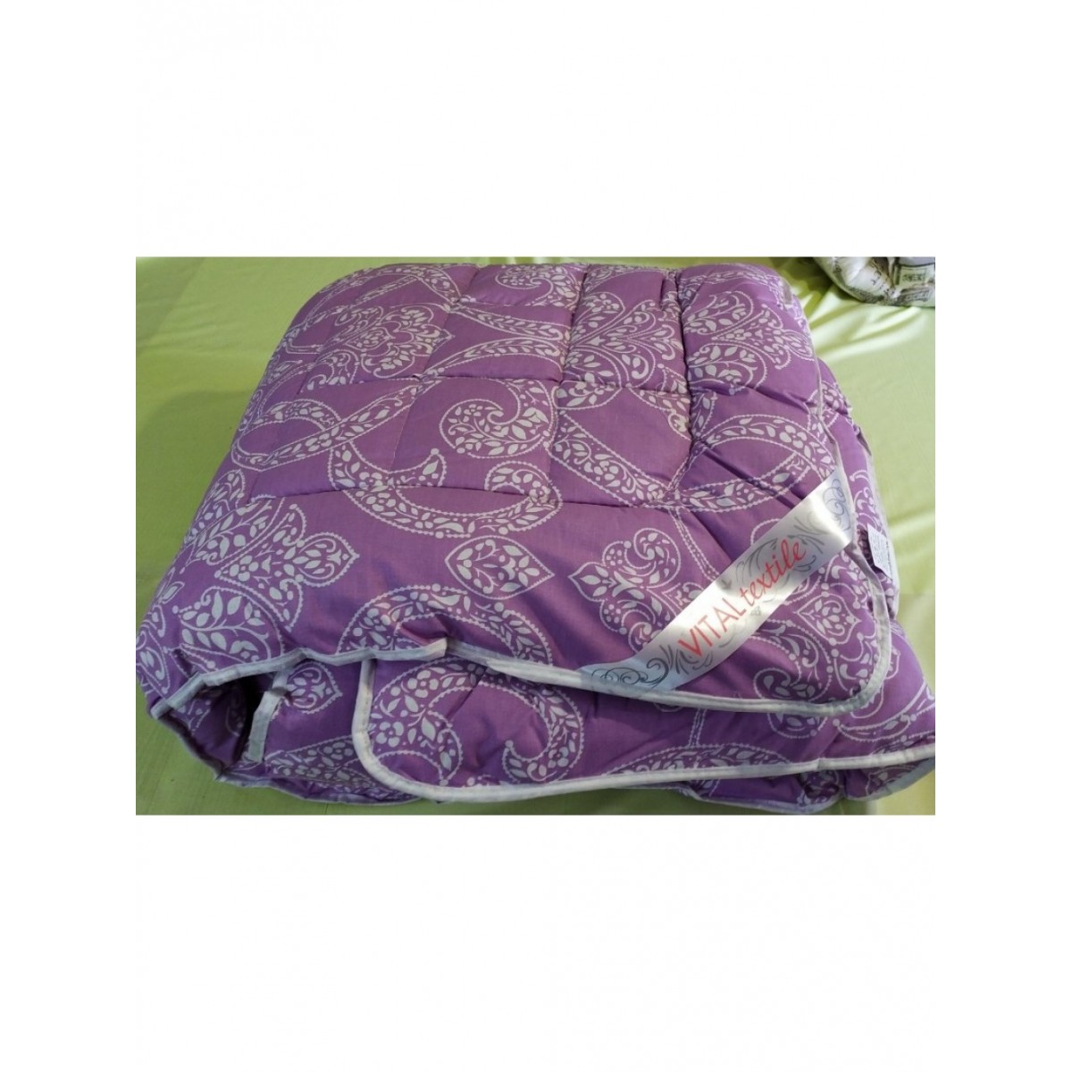 Одеяло евро Искусственная шерсть VITAL-TEXTIL фиолетовая бязь Gold 200*220 Одеяло евро Искусственная шерсть VITAL-TEXTIL фиолетовая бязь Gold 200*220