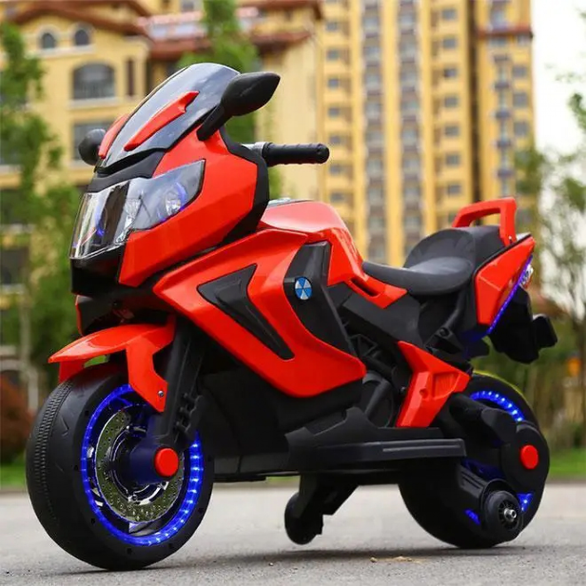 Дитячий електромотоцикл SPOKO SP-1600 червоний  42400546