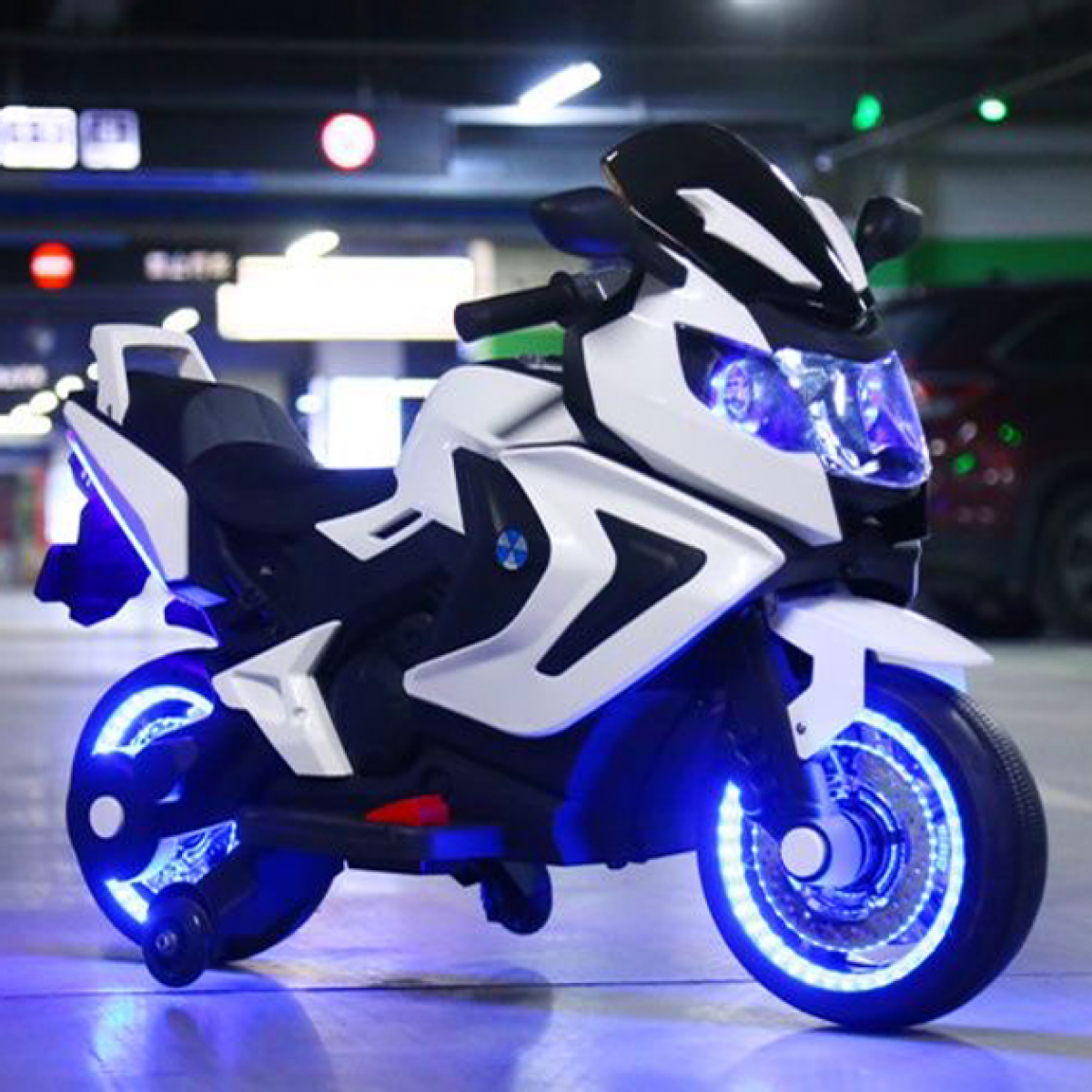 Дитячий електромотоцикл SPOKO SP-1600 білий  42400548