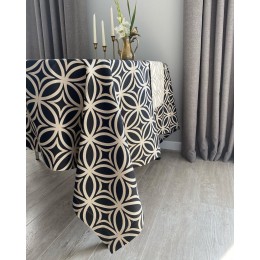 Тефлоновая Скатерть Tablecloth Абстракция Черная 110*150 см Тефлоновая Скатерть Tablecloth Абстракция Черная 110*150 см