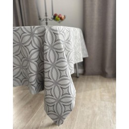 Тефлоновая Скатерть Tablecloth Абстракция Серая 110*150 см Тефлоновая Скатерть Tablecloth Абстракция Серая 110*150 см