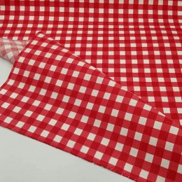Тефлоновая Скатерть Tablecloth Клетка Красная Мелкая 110*150 см Тефлоновая Скатерть Tablecloth Клетка Красная Мелкая 110*150 см