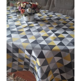 Тефлоновая Скатерть Tablecloth Треугольник Серый 110*150 см