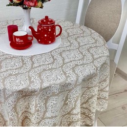 Тефлоновая Скатерть Tablecloth Вензель Бежевый 110*150 см Тефлоновая Скатерть Tablecloth Вензель Бежевый 110*150 см