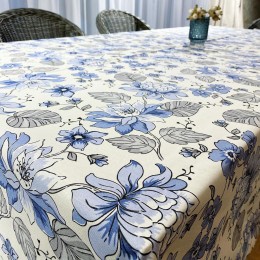 Тефлоновая Скатерть Tablecloth Веточка Цвет Синий 110*150 см Тефлоновая Скатерть Tablecloth Веточка Цвет Синий 110*150 см