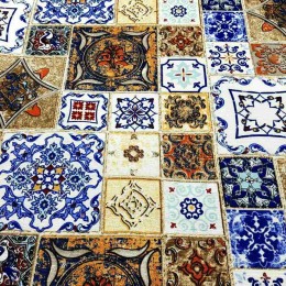 Тефлоновая Скатерть Tablecloth Винтаж Плитка 110*150 см Тефлоновая Скатерть Tablecloth Винтаж Плитка 110*150 см