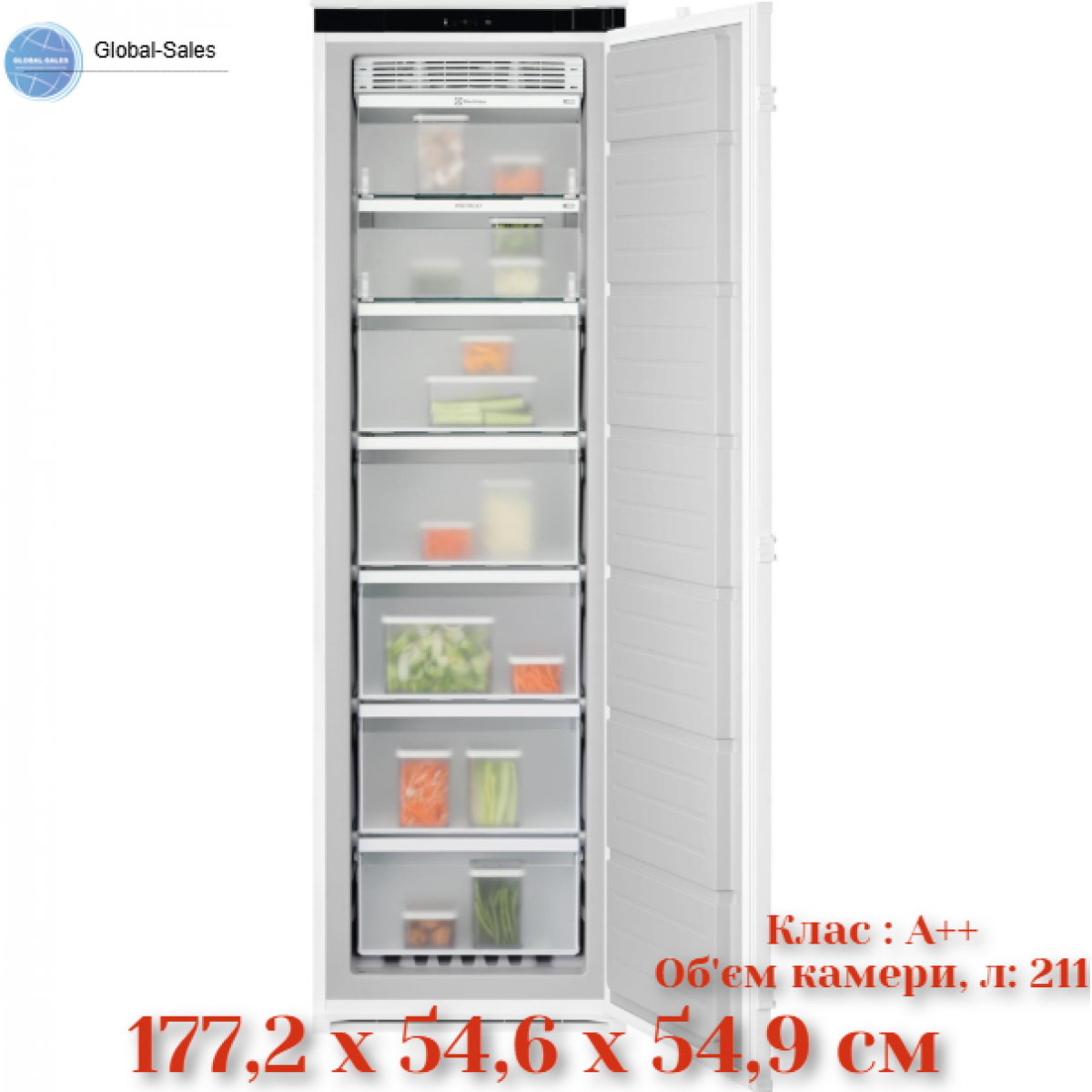 Морозильна шафа вбудована ELECTROLUX EUN7NE18S