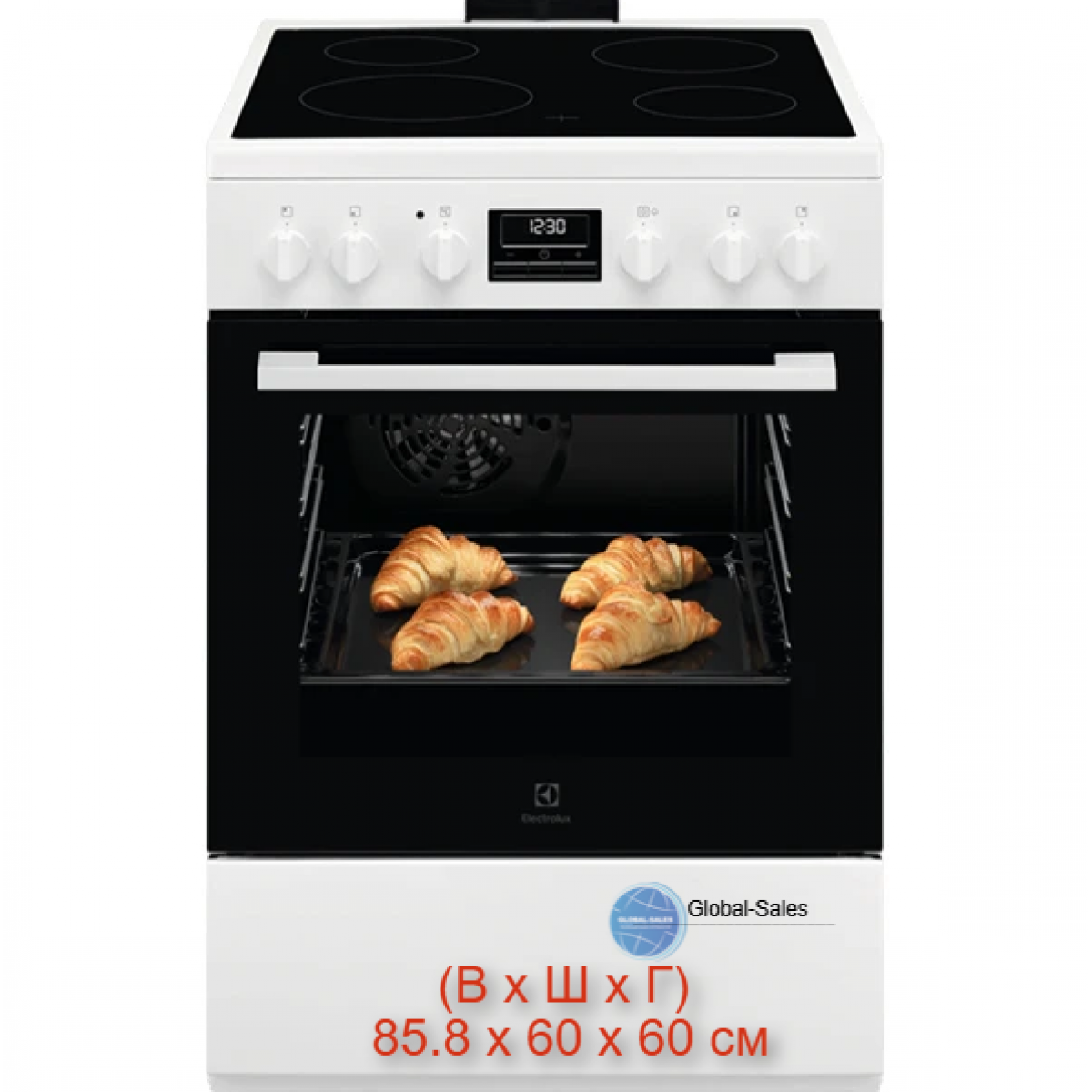Плита електрична ELECTROLUX LKR664177W
