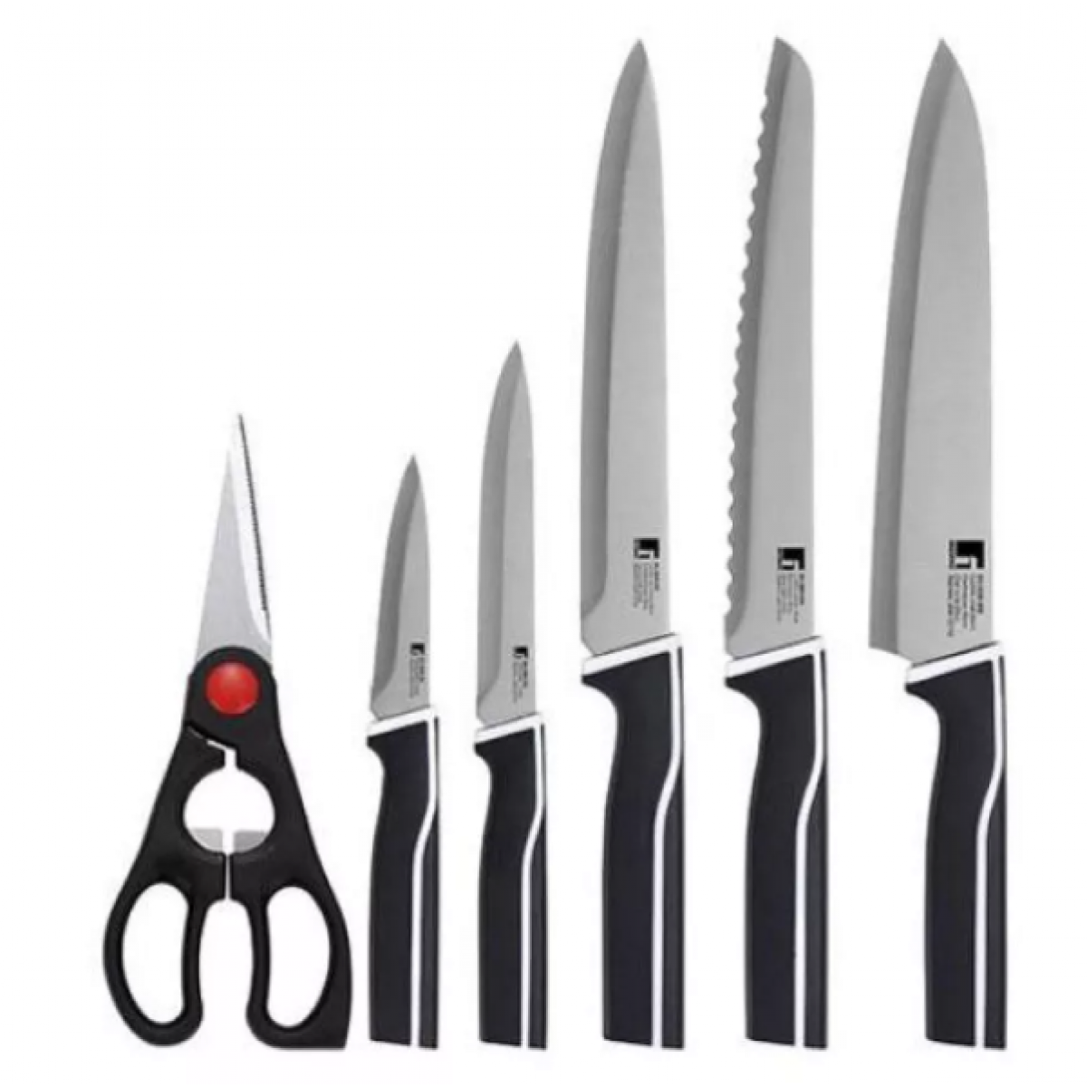 Набір ножів з ножицями Bergner Kyoto, 6 предметів (BG-8986-MM)