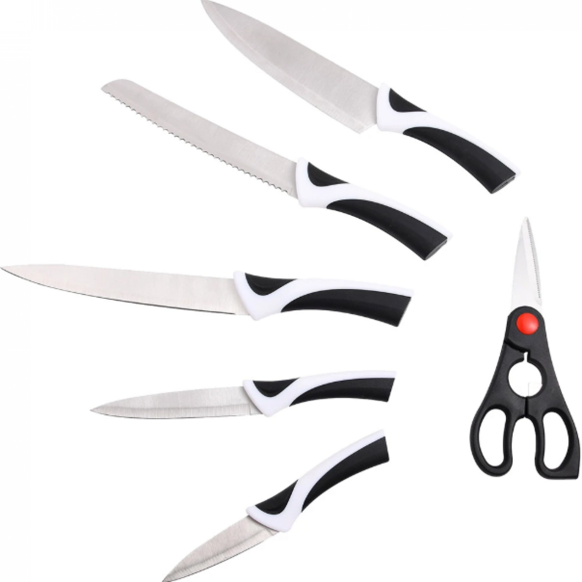 Набір ножів з ножицями Bergner Kyoto, 6 предмета (BG-39319-MM)