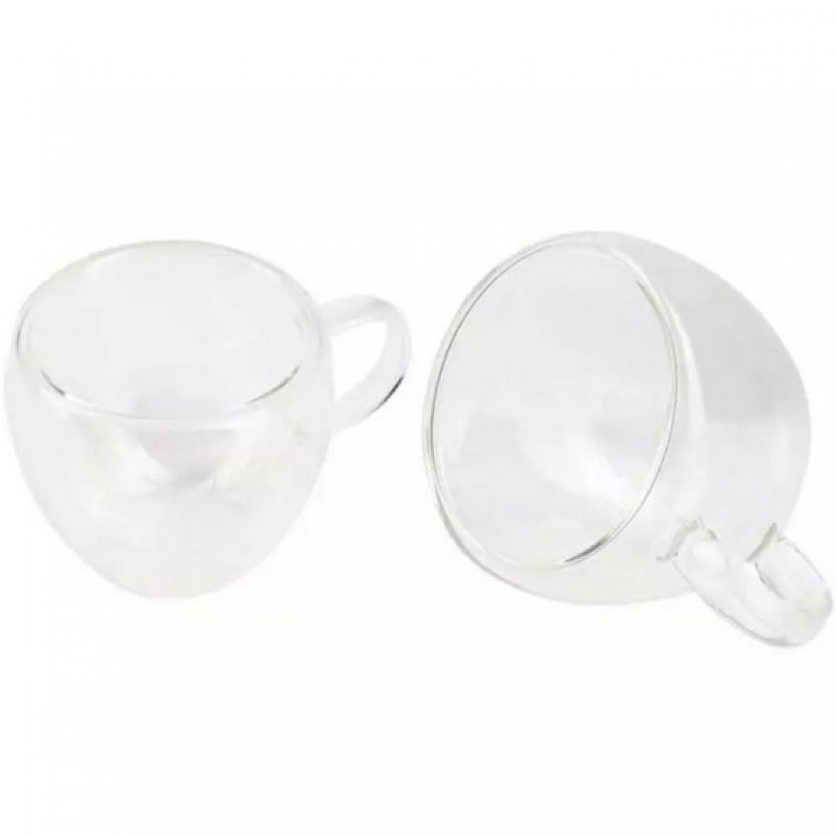 Набір склянних чашок Bergner Coffee & tea lovers, 100 мл, 2 шт (BG-20114-MM)