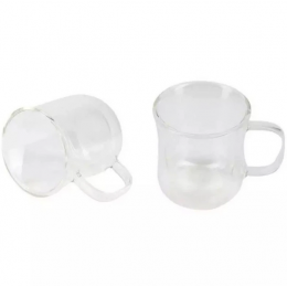Набір склянних чашок Bergner Coffee & tea lovers, 230 мл, 2 шт (BG-20115-MM)