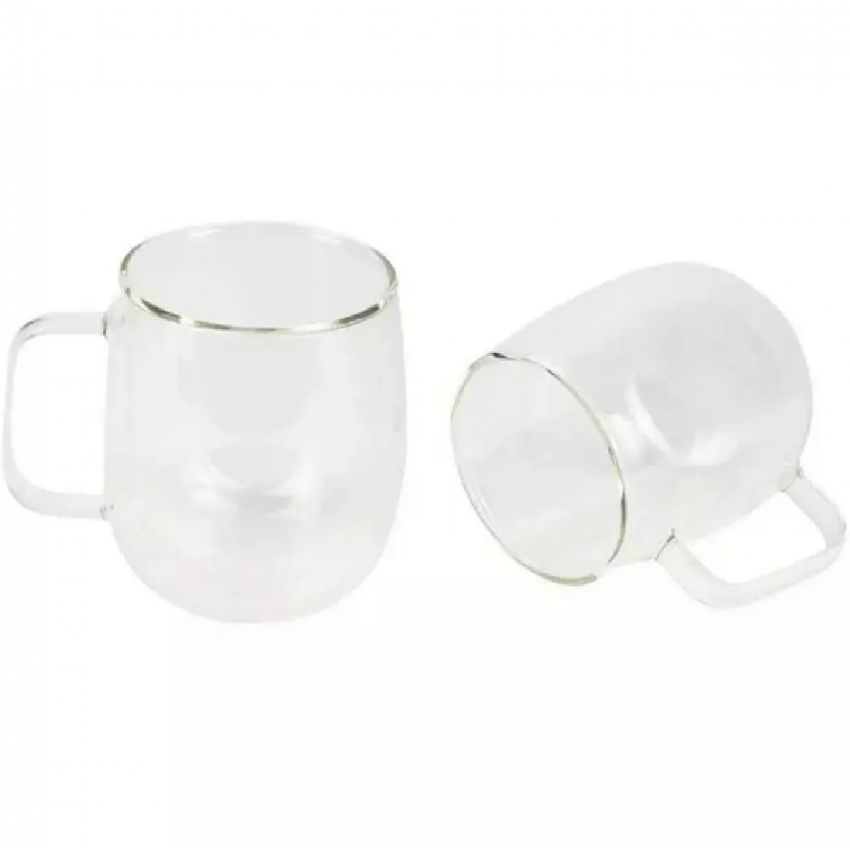 Набір склянних чашок Bergner Coffee & tea lovers, 400 мл, 2 шт (BG-20116-MM)