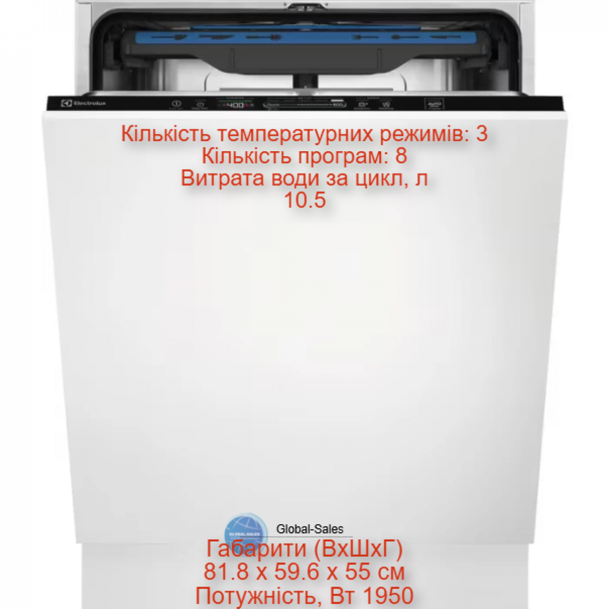 Посудомийна машина вбудована ELECTROLUX EEM48221L Посудомийна машина вбудована ELECTROLUX EEM48221L