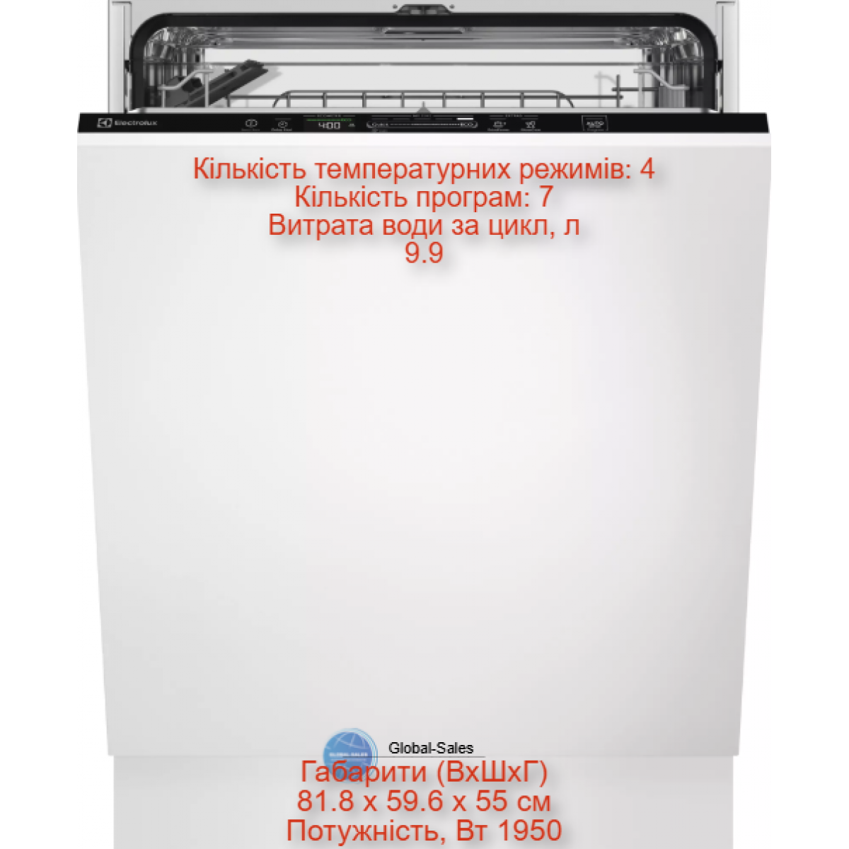 Посудомийна машина вбудована ELECTROLUX EES47320L Посудомийна машина вбудована ELECTROLUX EES47320L