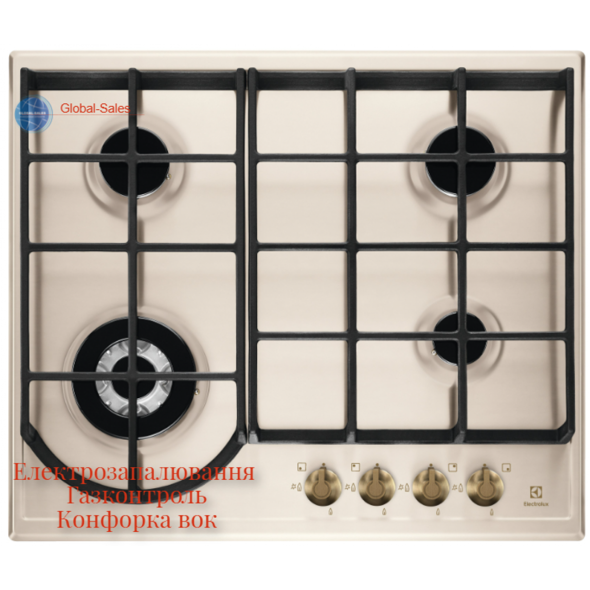 Варильна поверхня газова ELECTROLUX EGH6343RON Варильна поверхня газова ELECTROLUX EGH6343RON