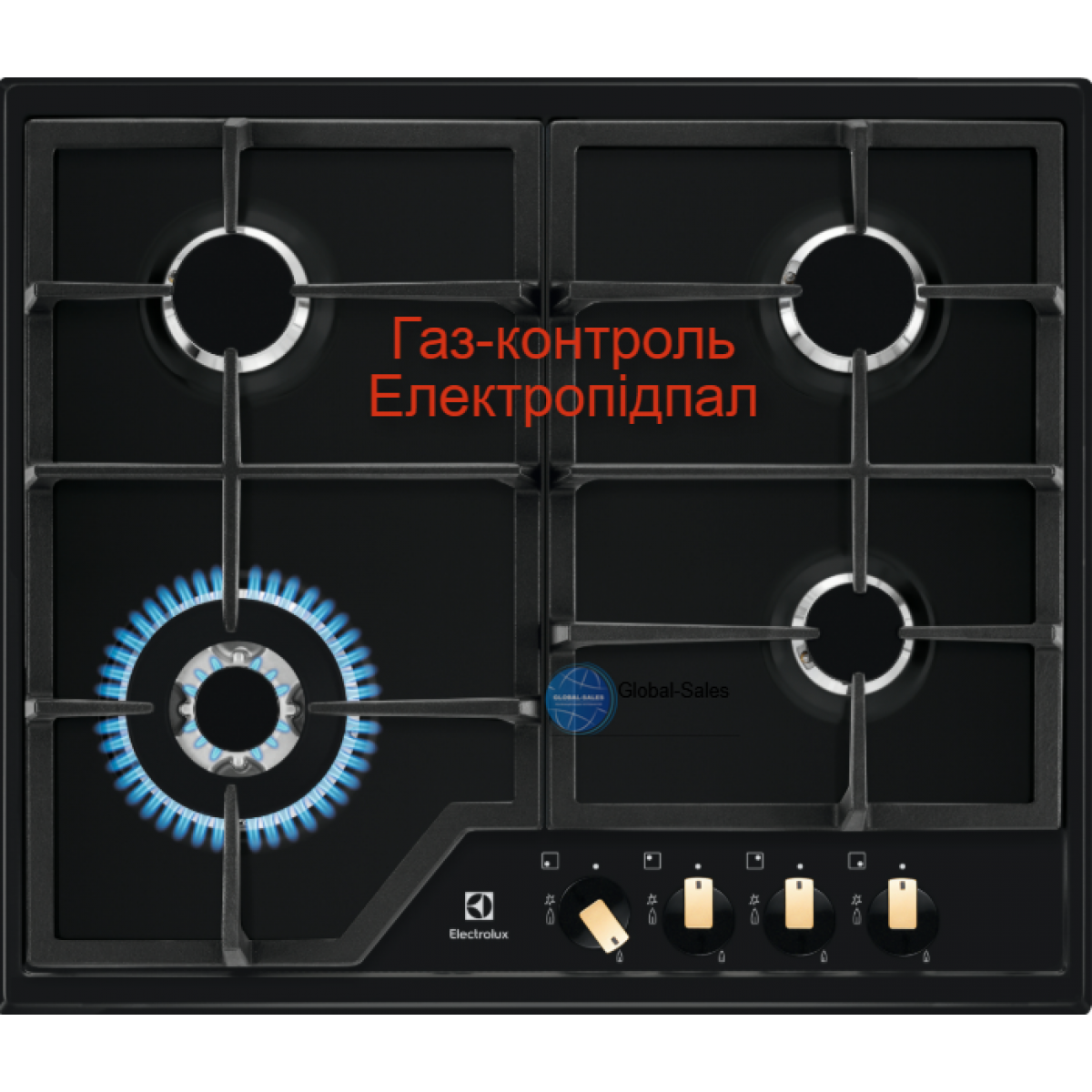 Варильна поверхня газова ELECTROLUX KGS6436RK Варильна поверхня газова ELECTROLUX KGS6436RK