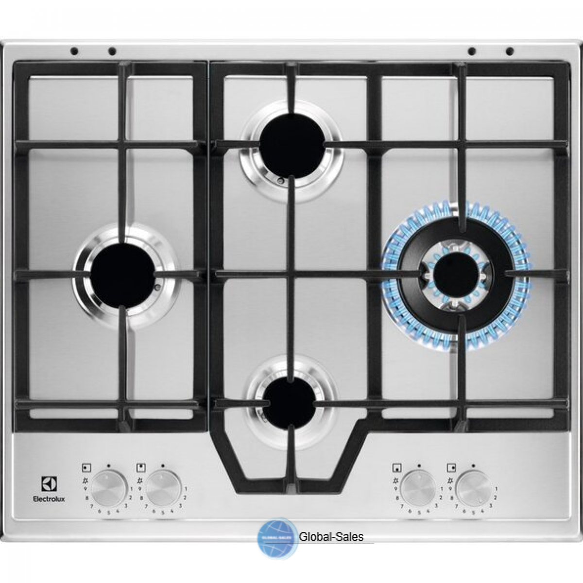 Варильна поверхня газова ELECTROLUX KGS64562SX Варильна поверхня газова ELECTROLUX KGS64562SX