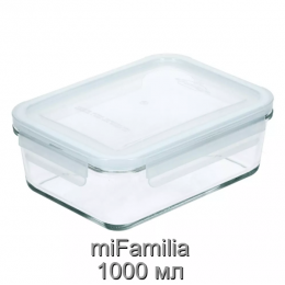 Контейнер для зберігання, запікання, заморозки miFamilia 1000 мл Nested collection (6079) прямокутний Контейнер для зберігання, запікання, заморозки miFamilia 1000 мл Nested collection (6079) прямокутний