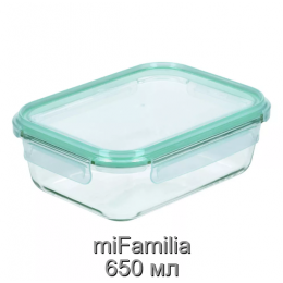 Контейнер для зберігання, запікання, заморозки miFamilia 650 мл Full wrapped collection (6301) прямокутний Контейнер для зберігання, запікання, заморозки miFamilia 650 мл Full wrapped collection (6301) прямокутний