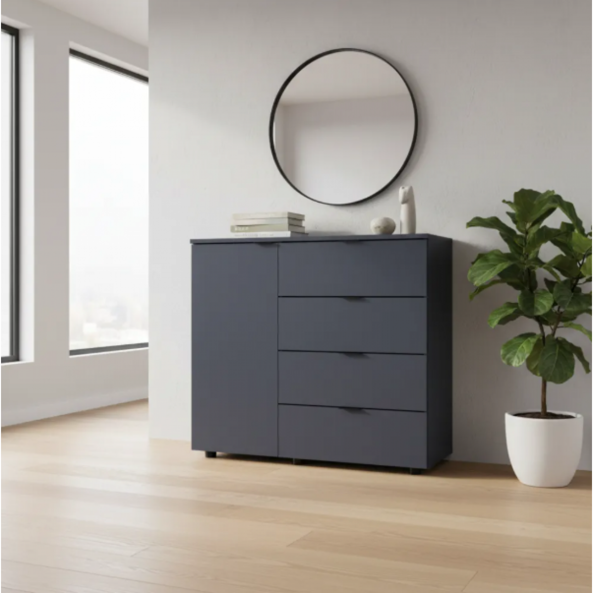 Комод Doros GС1 Графит 100х40х81,2 (41510069) Комод Doros GС1 Графит 100х40х81,2 (41510069)