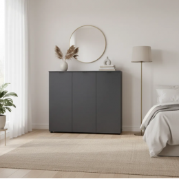 Комод Doros Рон 6 3 фасада Графит 120х38х100 (41516000)