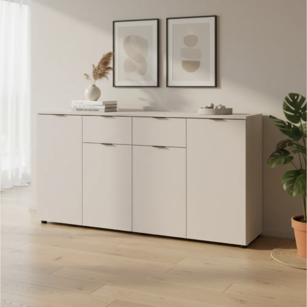 Комод Doros Рон 7 4 фасада 2 шухляды Кашемир 160х38х81 (41516049)